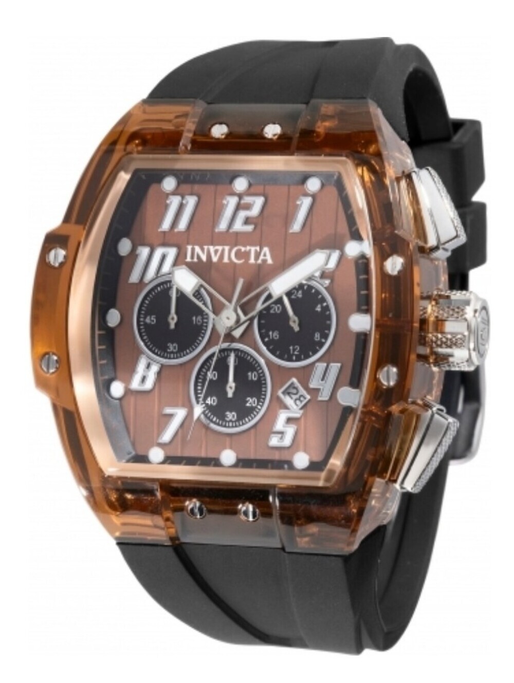 NWT Invicta S1 Rally Kinesia Anatomic Mens Chronograph Watch - 47mm. Brown 50086